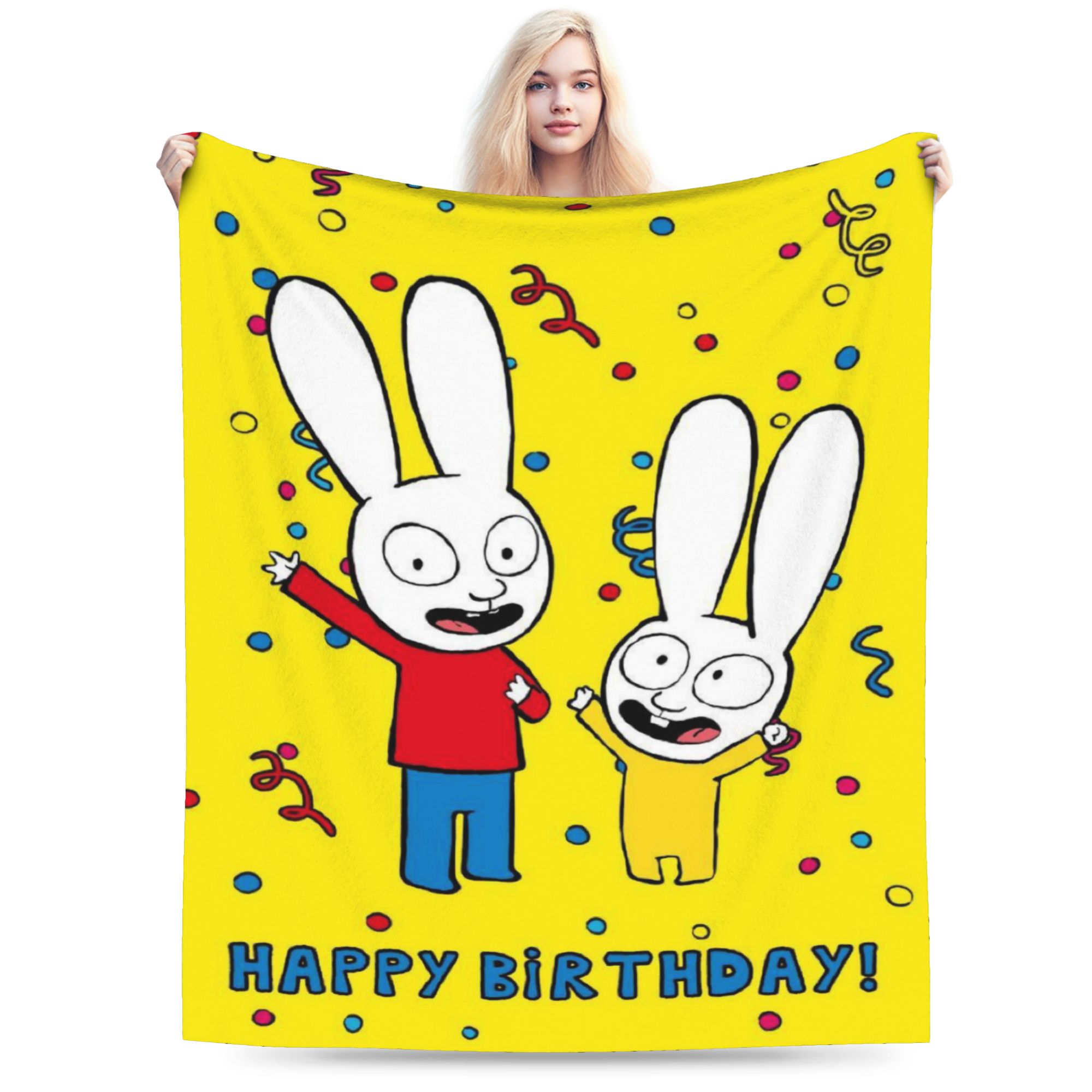 Cashmere Throw Blanket - Koc S-Simon Super Rabbit Super Soft
