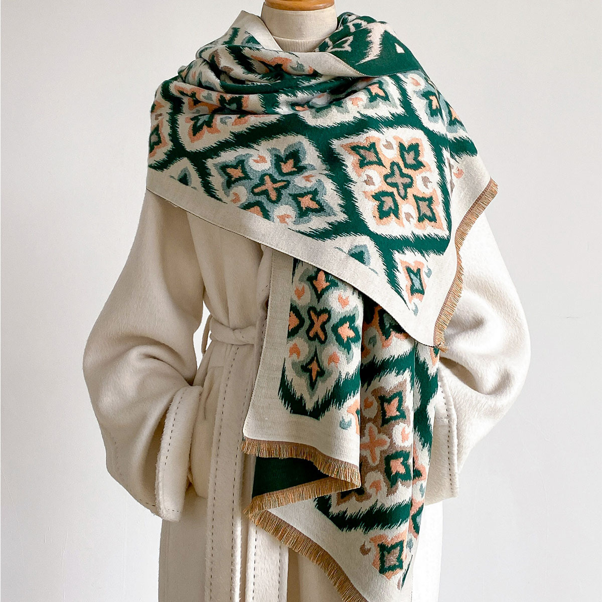Damski dwustronny szal z imita – Cashmere Throw Blanket recenzja i cena