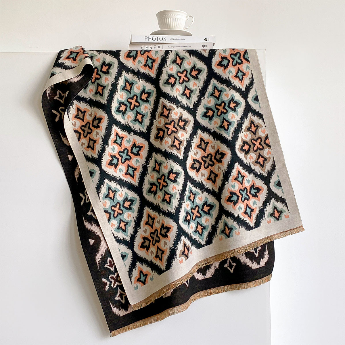 Damski dwustronny szal z imita – Cashmere Throw Blanket recenzja i cena