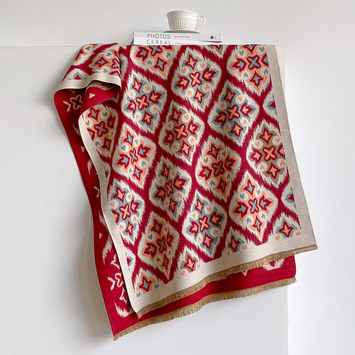 Damski dwustronny szal z imita – Cashmere Throw Blanket recenzja i cena